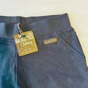 Matilda Jane Women’s Leggings small gray NWT pants comfort stretch leisure